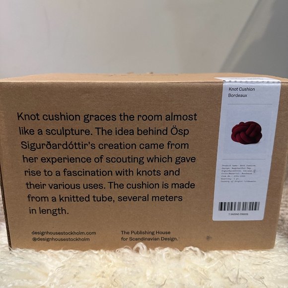 Knot Pillow (small) by Design House Stockholm - Picture 2 of 3